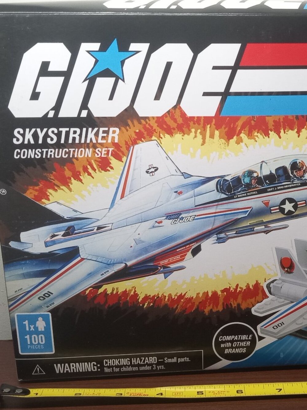Swedish Hasbeens White, Blue and Red Jet Playset